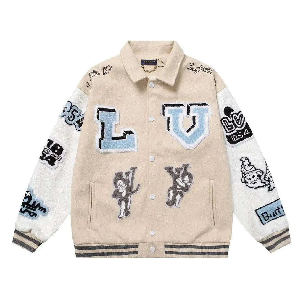 Louis Vuitton Bugs Bunny Letterman Varsity Jacket - Maven Couture Inc