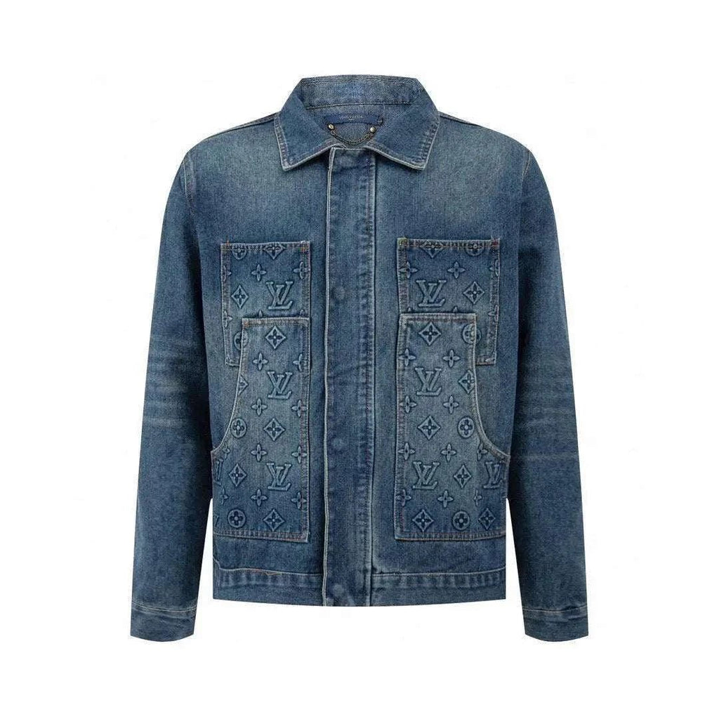 LOUIS VUITTON Denim Jacket Blue - Maven Couture Inc
