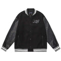 Louis Vuitton Jacket Monogram Embossed Leather Melton Wool - Maven Couture Inc