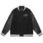 Louis Vuitton Jacket Monogram Embossed Leather Melton Wool - Maven Couture Inc