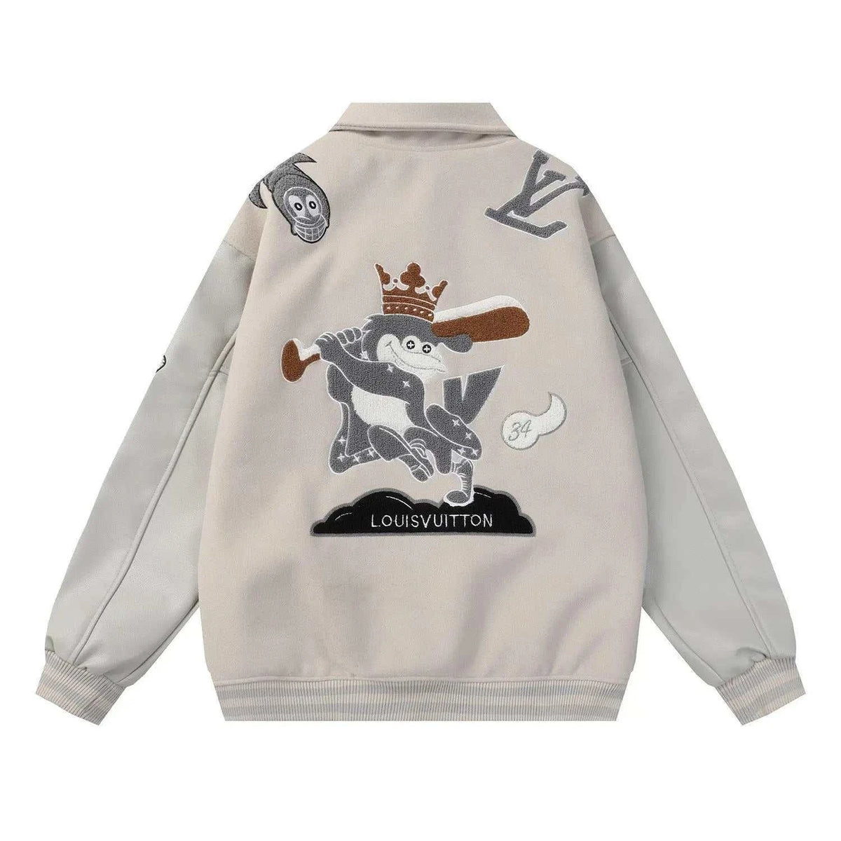 LOUIS VUITTON Varsity Jacket 'Beige' - Maven Couture Inc