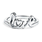 Love Ring in 14k Gold Plated Sterling Silver