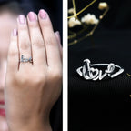 Love Ring in 14k Gold Plated Sterling Silver