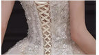 Luxury Off-Shoulder Wedding Dress - Handmade Lace Ball Gown | Femstylo