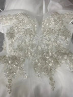 Luxury Off-Shoulder Wedding Dress - Handmade Lace Ball Gown | Femstylo
