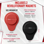 Biomagnetic Therapy Magnet Set — Neodymium & Silicone (2 Medium Magnets) - Maven Couture IncBiomagnetic Therapy