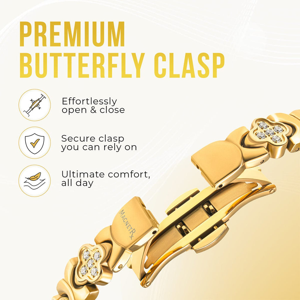 Clover Magnetic Bracelet for Women (Gold) - Maven Couture IncBracelet