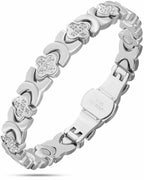 Clover Magnetic Bracelet for Women (Silver) - Maven Couture IncBracelet