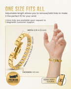 EllipseMAX Magnetic Bracelet for Women (Gold) - Maven Couture IncBracelet