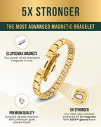 EllipseMAX Magnetic Bracelet for Women (Gold) - Maven Couture IncBracelet