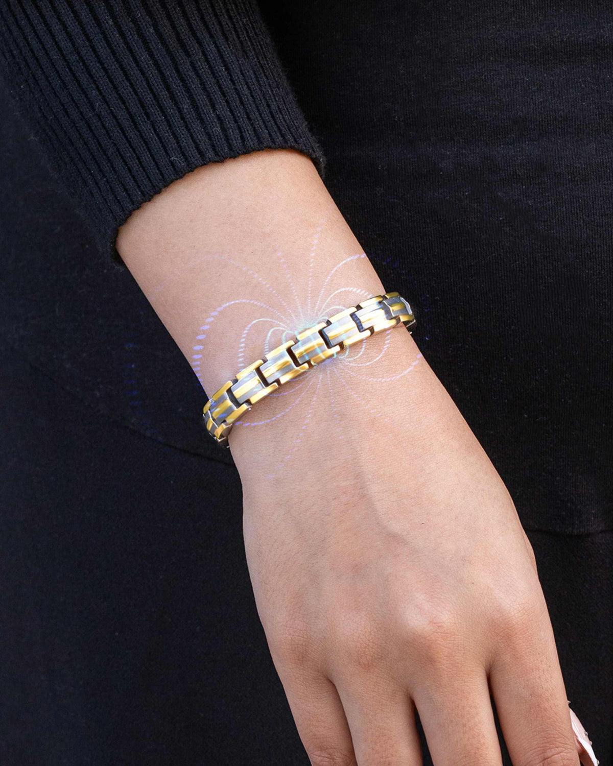 EllipseMAX Magnetic Bracelet for Women (Silver & Gold) - Maven Couture IncBracelet