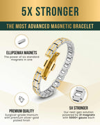 EllipseMAX Magnetic Bracelet for Women (Silver & Gold) - Maven Couture IncBracelet
