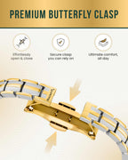 EllipseMAX Magnetic Bracelet for Women (Silver & Gold) - Maven Couture IncBracelet