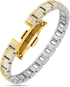 EllipseMAX Magnetic Bracelet for Women (Silver & Gold) - Maven Couture IncBracelet