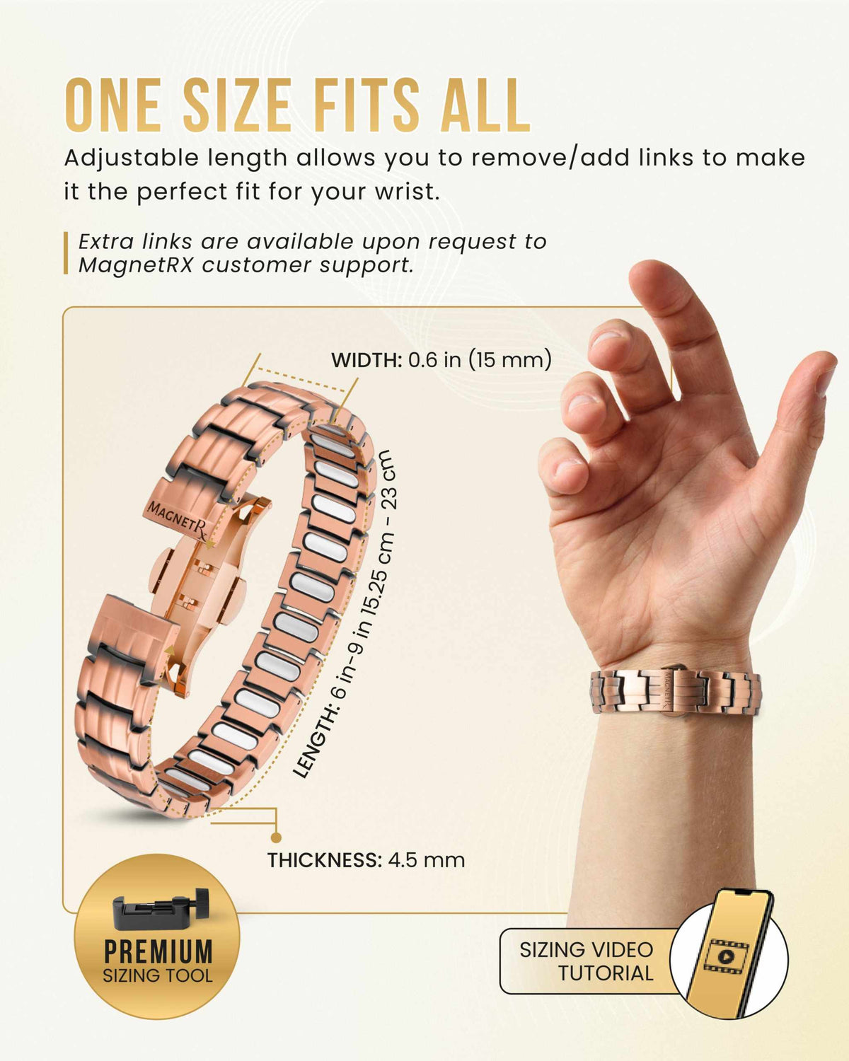 EllipseMAX Magnetic Copper Bracelet for Men - Maven Couture IncBracelet