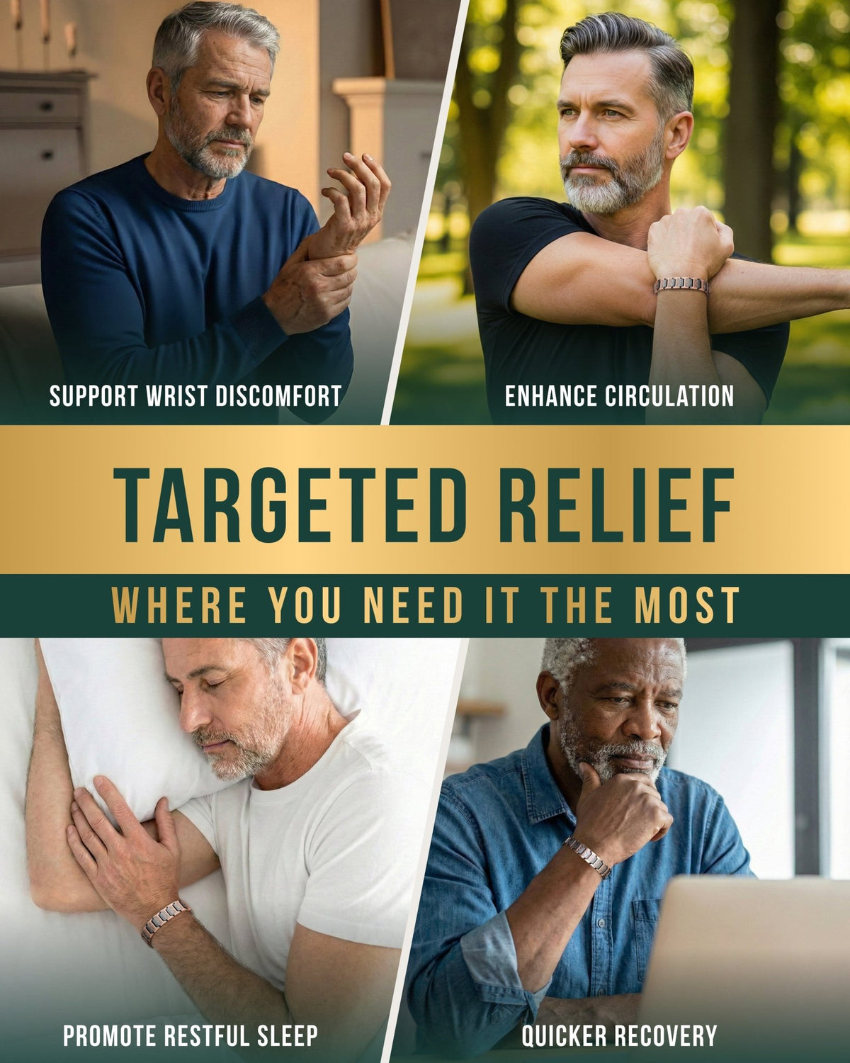 EllipseMAX Magnetic Copper Bracelet for Men (Viking) - Maven Couture IncBracelet