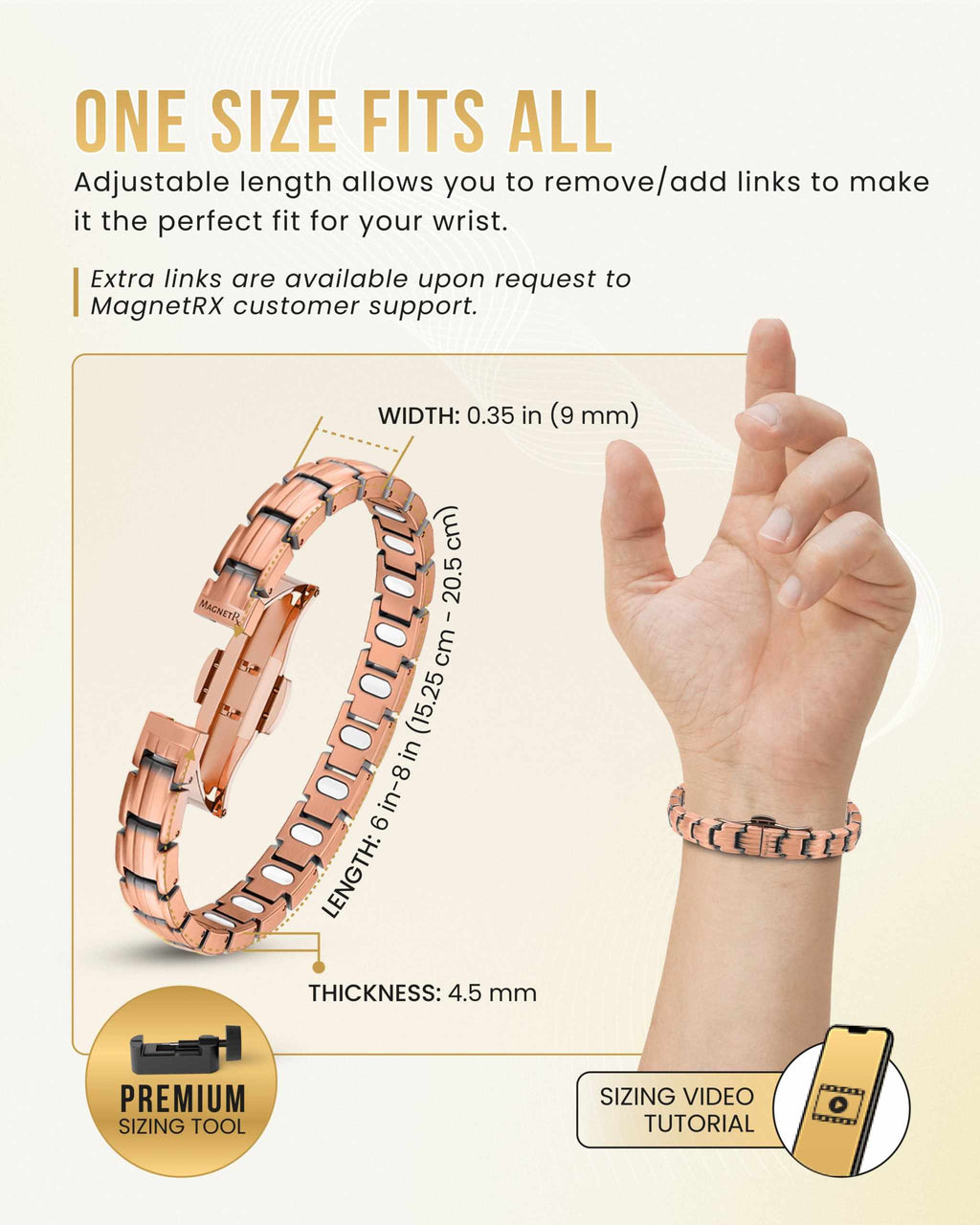 EllipseMAX Magnetic Copper Bracelet for Women - Maven Couture IncBracelet