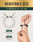 High Power Magnetic Hematite Bracelet Double Row - Maven Couture IncBracelet