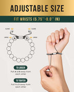 High Power Magnetic Hematite Bracelet Silver Titan - Maven Couture IncBracelet