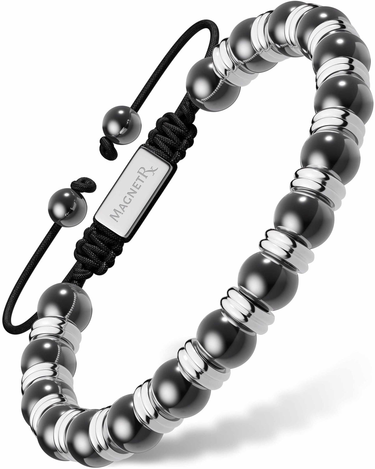 High Power Magnetic Hematite Bracelet Silver Titan - Maven Couture IncBracelet