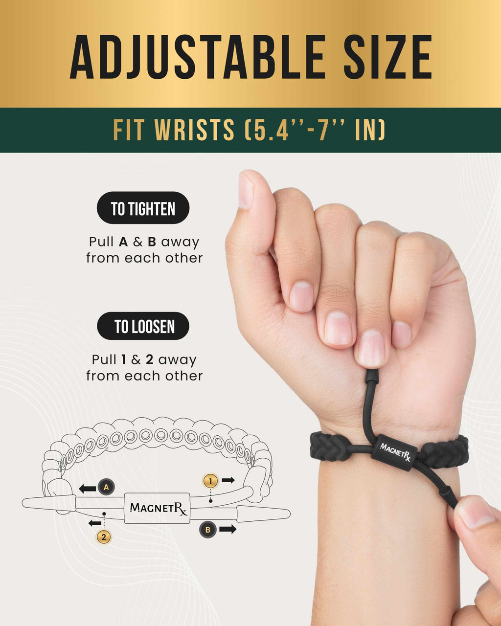 Magnetic Silicone Golf Bracelets (Braided) - Maven Couture IncBracelet