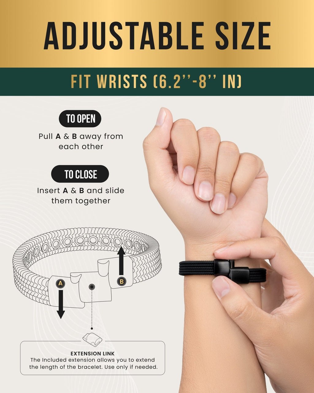 Magnetic Silicone Golf Bracelets (Classic) - Maven Couture IncBracelet