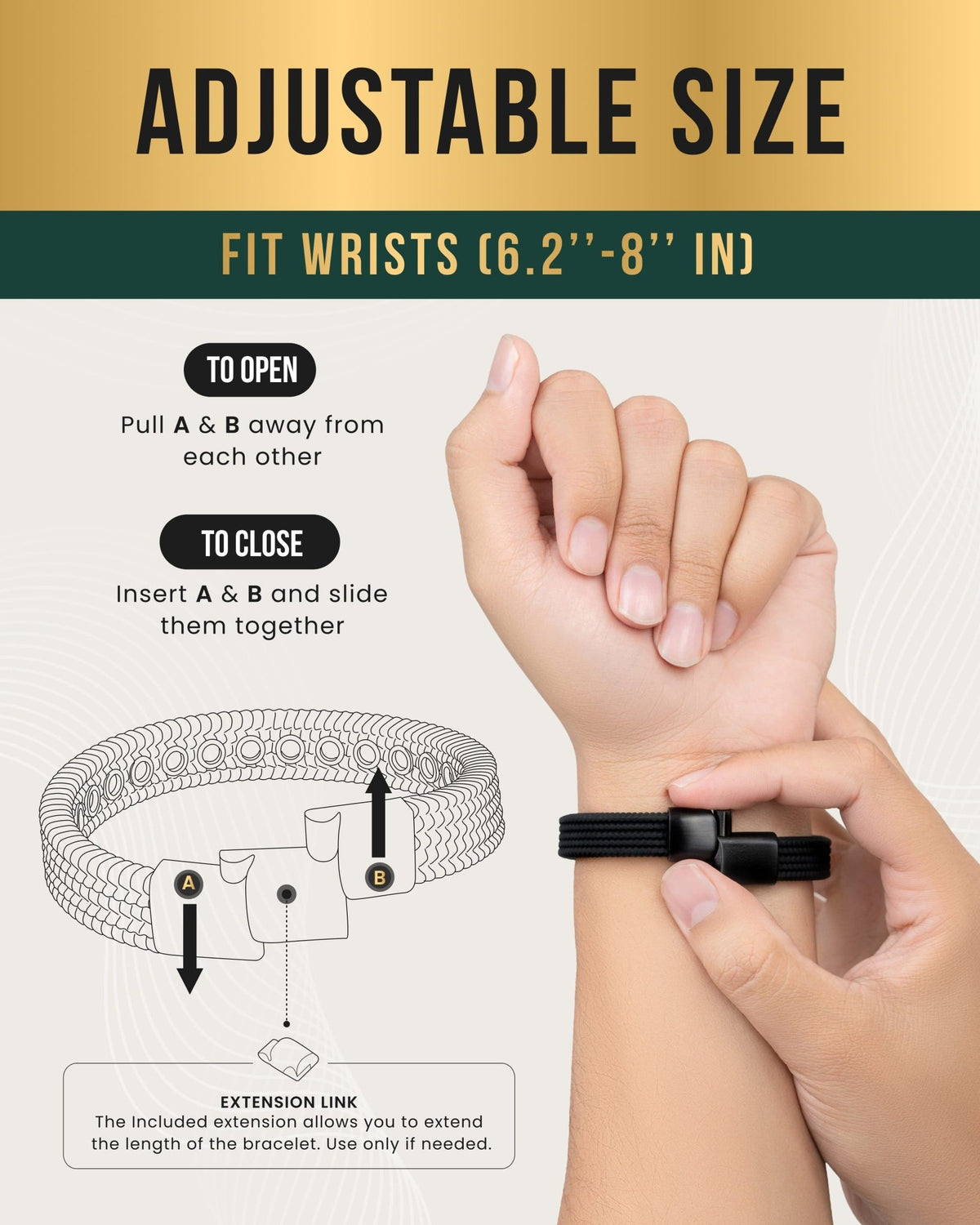 Magnetic Silicone Golf Bracelets (Classic) - Maven Couture IncBracelet