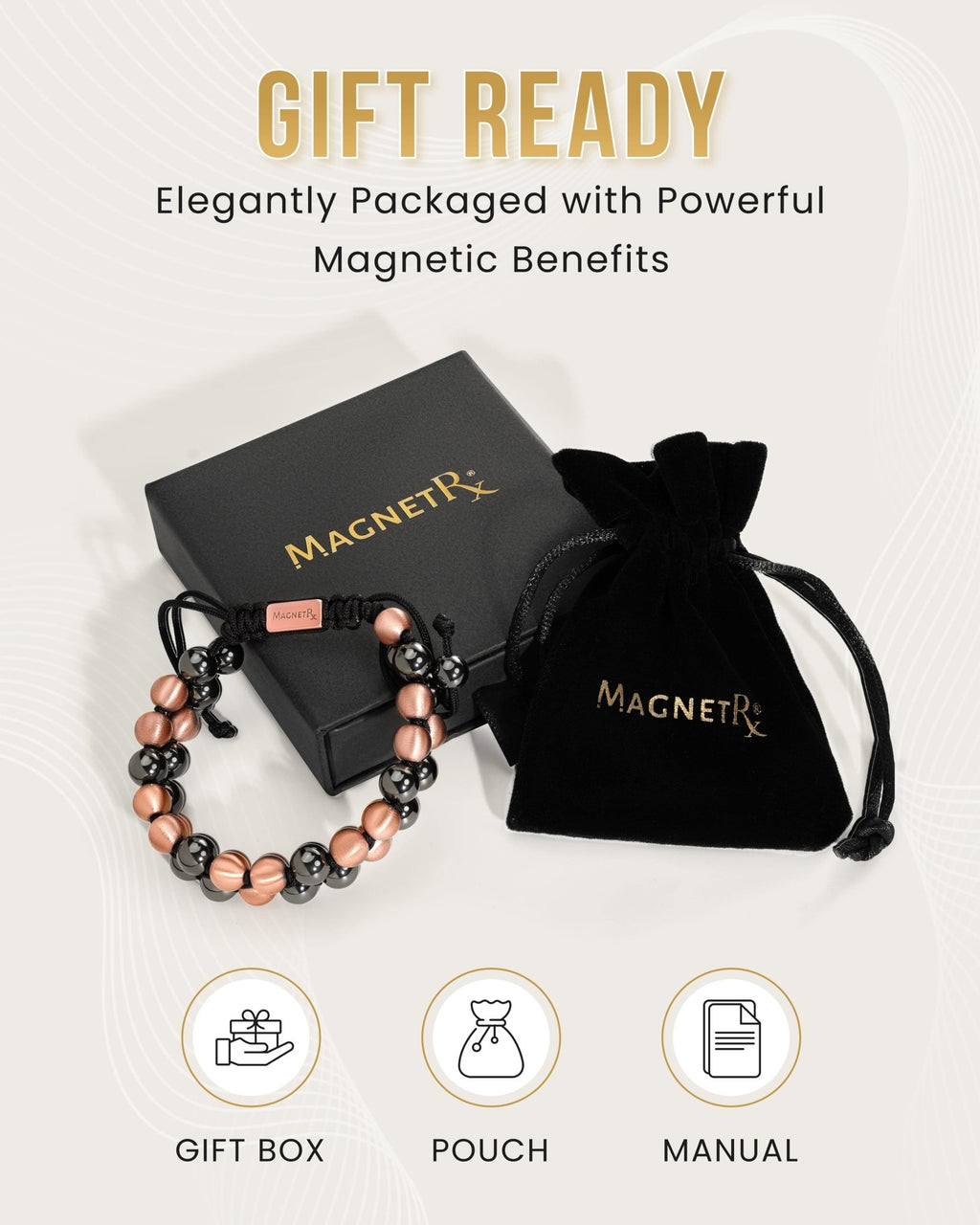 MAX Strength Magnetic Hematite & Copper Bracelet (Double Row) - Maven Couture IncBracelet