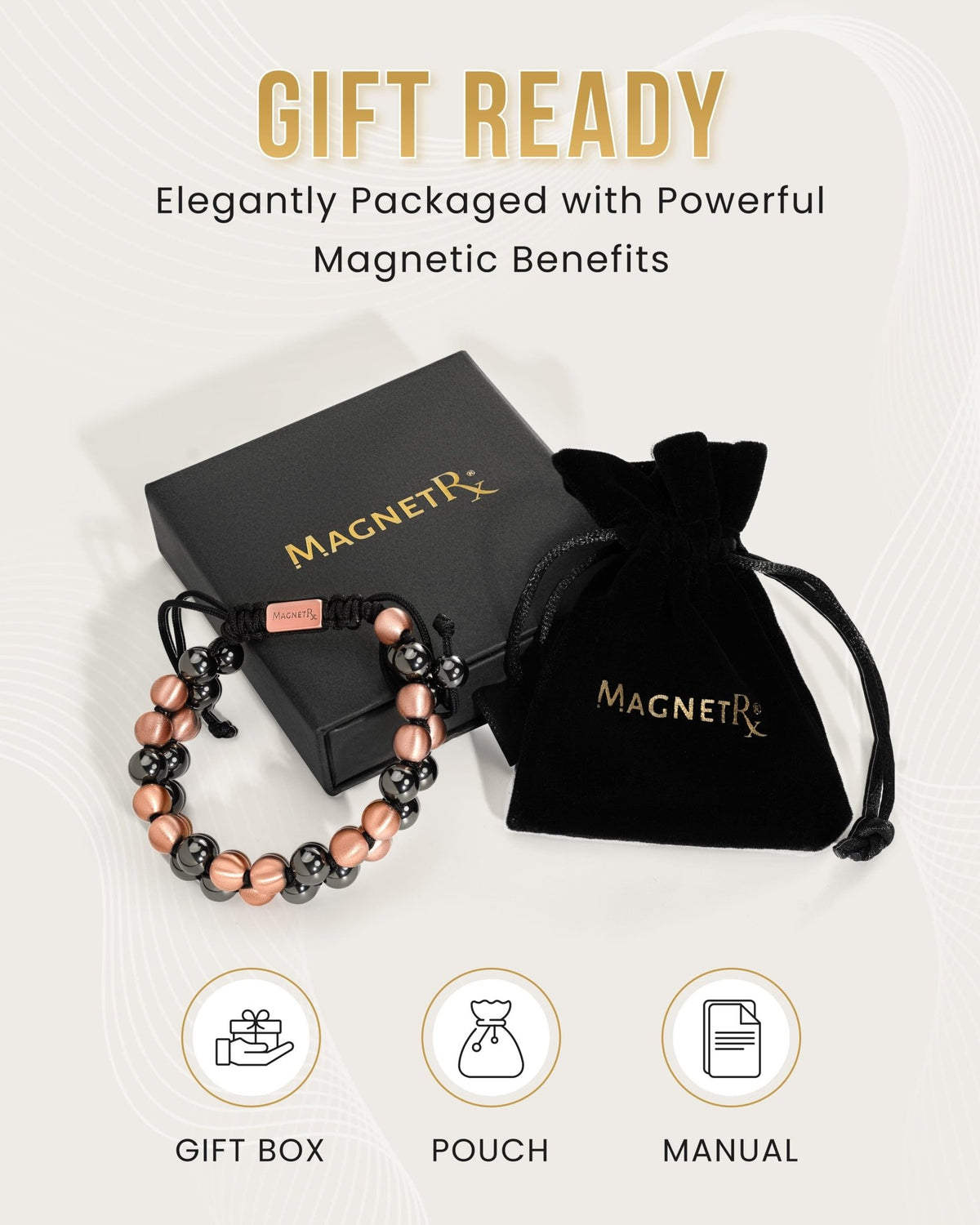 MAX Strength Magnetic Hematite & Copper Bracelet (Double Row) - Maven Couture IncBracelet