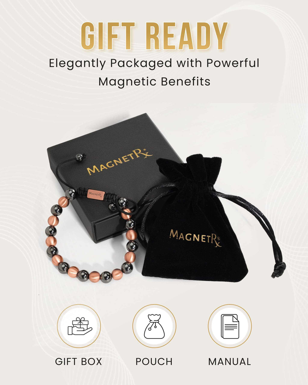 MAX Strength Magnetic Hematite & Copper Bracelet (Single Row) - Maven Couture IncBracelet