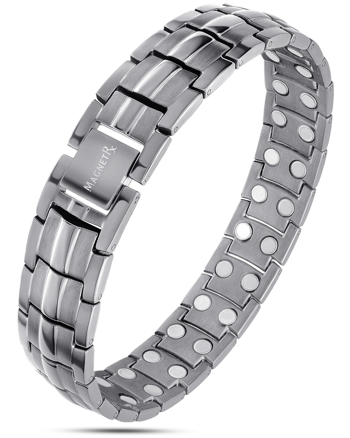 Ultra Strength Magnetic Therapy Bracelet Gunmetal Gray Classic - Maven Couture IncBracelet