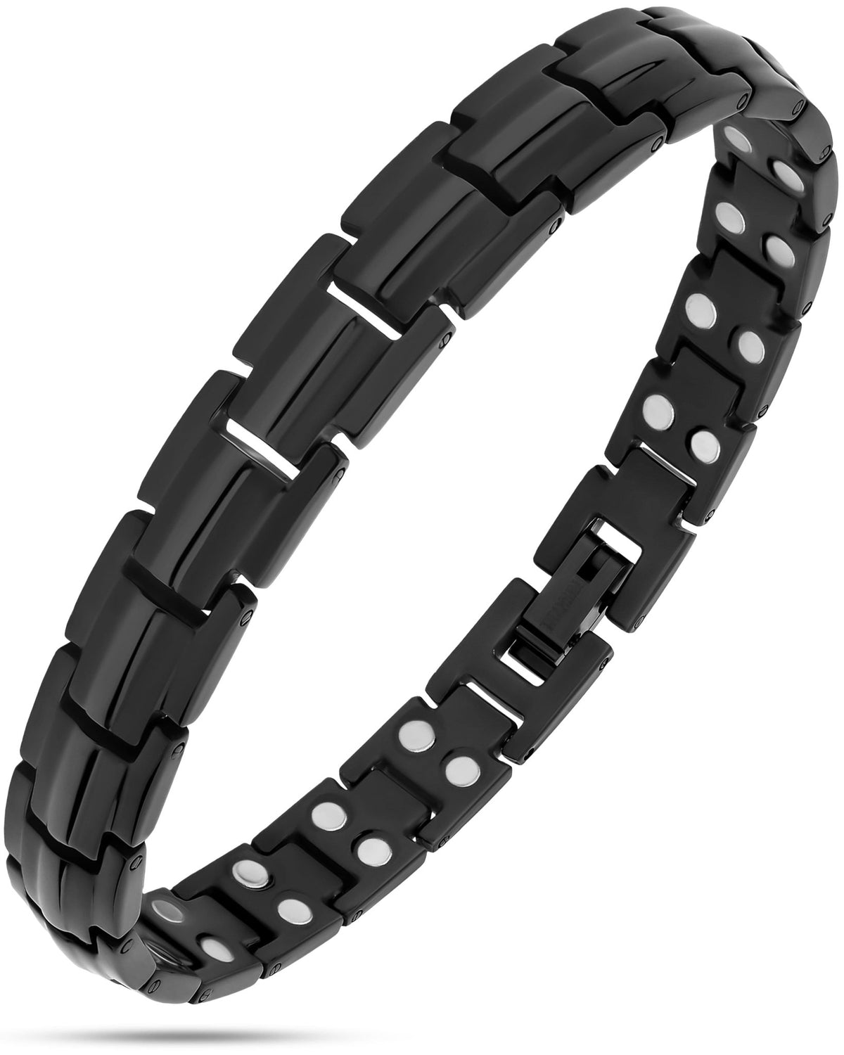 Women's Ultra Strength Magnetic Therapy Bracelet Black Titanium - Maven Couture IncBracelet
