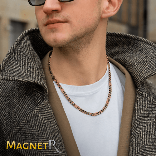 Copper Magnetic Therapy Necklace Curb Chain - Maven Couture IncNecklace
