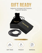 Powerful Black Titanium Magnetic Therapy Necklace - Maven Couture IncNecklace