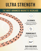 Powerful Copper Magnetic Therapy Necklace Classic Chain - Maven Couture IncNecklace