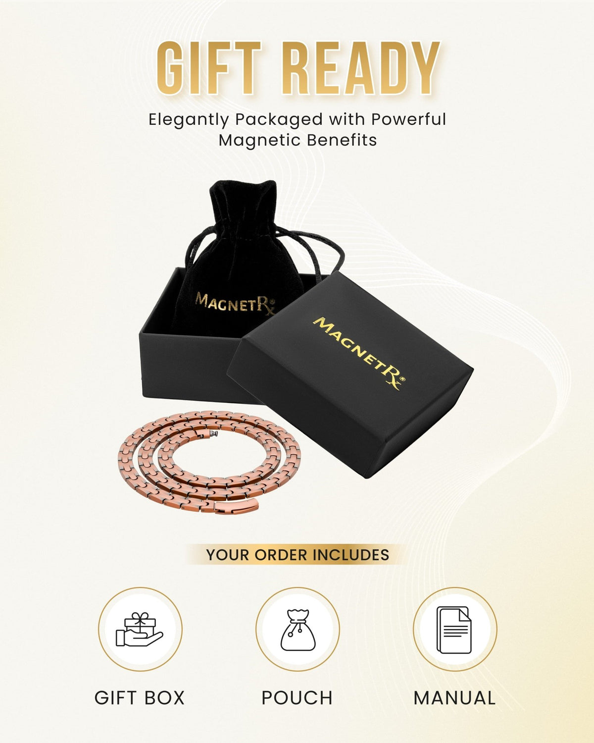 Powerful Copper Magnetic Therapy Necklace Classic Chain - Maven Couture IncNecklace