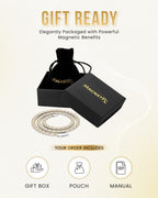 Powerful Silver & Gold Titanium Magnetic Therapy Necklace - Maven Couture IncNecklace