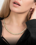 Powerful Silver & Gold Titanium Magnetic Therapy Necklace - Maven Couture IncNecklace