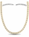 Powerful Silver & Gold Titanium Magnetic Therapy Necklace - Maven Couture IncNecklace