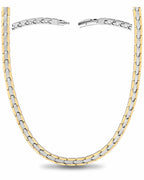 Powerful Silver & Gold Titanium Magnetic Therapy Necklace - Maven Couture IncNecklace