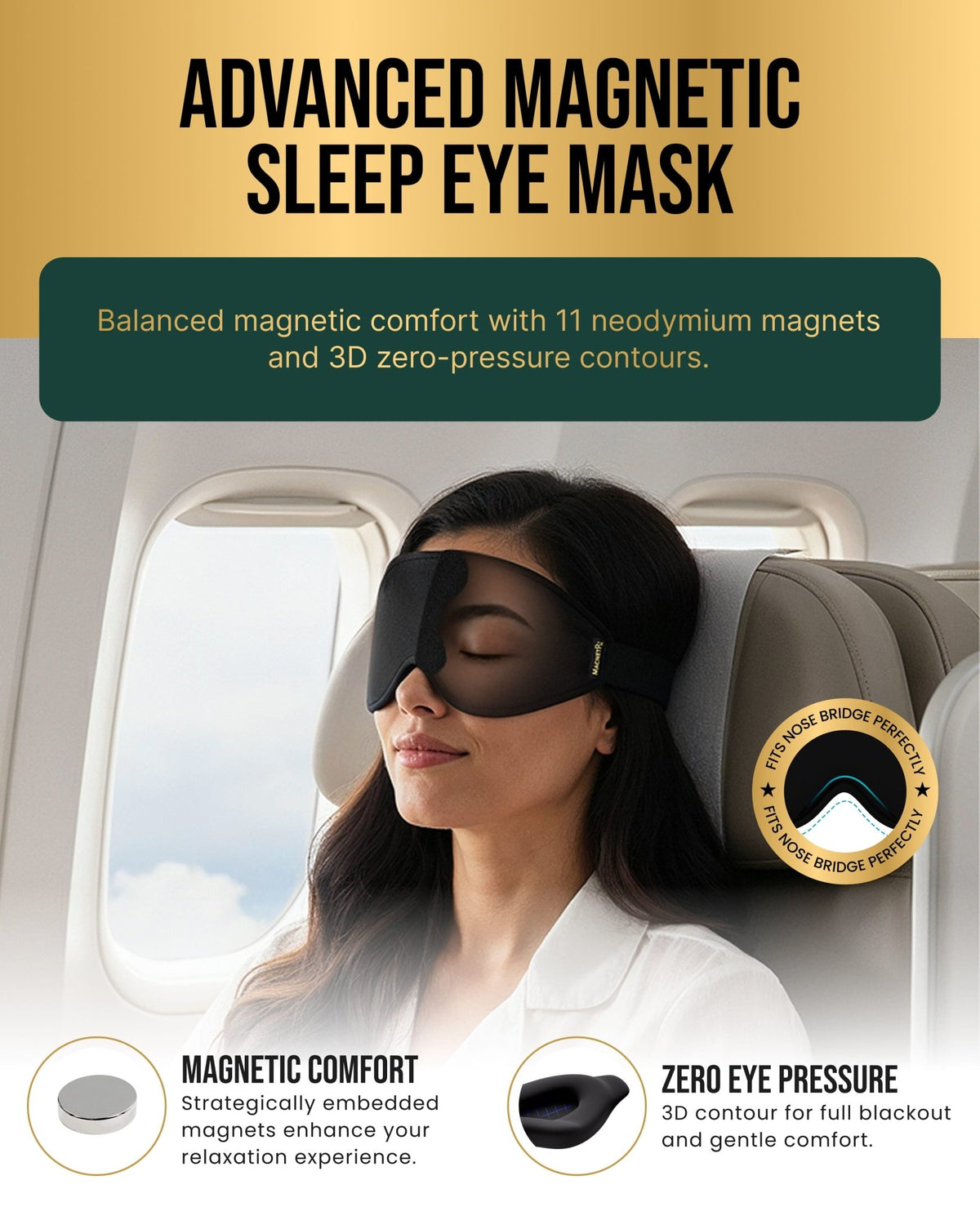 Magnetic Sleep Mask - Maven Couture IncSleep Mask