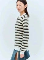 Marni Women Striped Wool-Mohair Sweater - Maven Couture IncTops / Sweaters & Pullovers