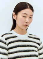 Marni Women Striped Wool-Mohair Sweater - Maven Couture IncTops / Sweaters & Pullovers