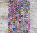 Matte Mermaid Glass Beads aka Mystic Aura Quartz, Round 6mm 8mm - Maven Couture IncStrand Stones