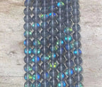 Matte Mermaid Glass Beads aka Mystic Aura Quartz, Round 6mm 8mm - Maven Couture IncStrand Stones