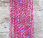 Matte Mermaid Glass Beads aka Mystic Aura Quartz, Round 6mm 8mm - Maven Couture IncStrand Stones