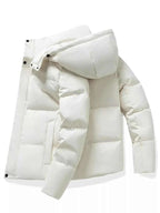 Men's Plus Size Hooded Padded Winter Puffer Jacket