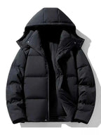 Men's Plus Size Hooded Padded Winter Puffer Jacket