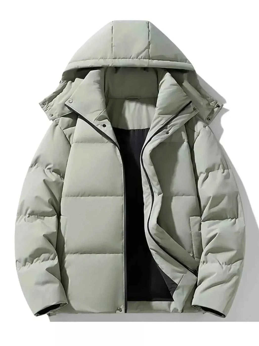 Men's Plus Size Hooded Padded Winter Puffer Jacket