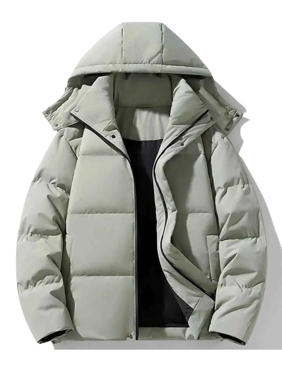 Men's Plus Size Hooded Padded Winter Puffer Jacket